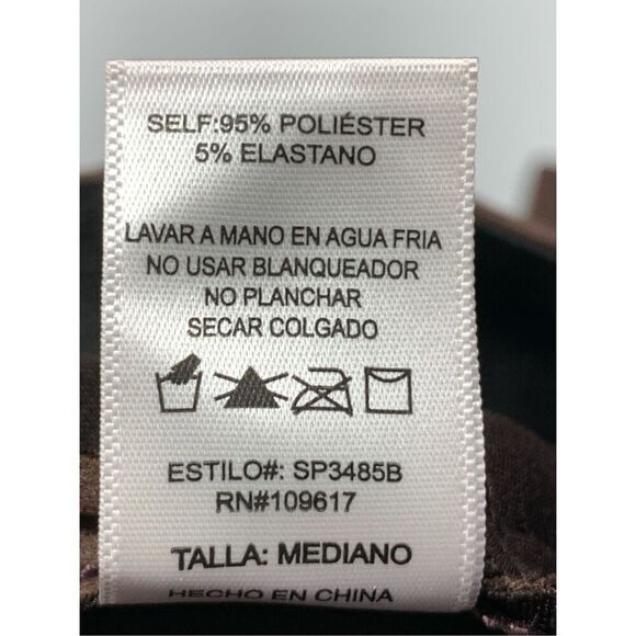 006 Stella Luce brown faux suede pull on pant size medium - Picture 5 of 7